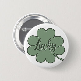 Lucky Kleeblatt Green - GraphicLoveShop Button