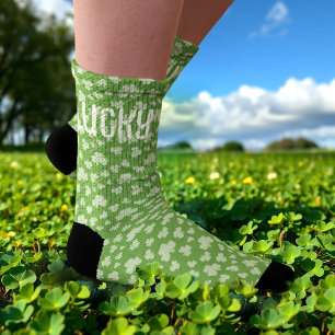 Lucky Kleeblatt Green Personalisiert Mens Socken