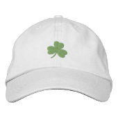 Lucky Kleeblatt Irish Green Bestickte Kappe (Vorderseite)