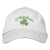 Lucky Kleeblatt Irish Green Personalisiert Bestickte Kappe (Vorderseite)