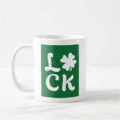 Lucky Kleeblatt Kaffeetasse (Links)