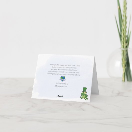 Lucky Kleeblatt Karte (Rückseite)