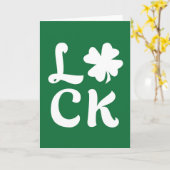 Lucky Kleeblatt Karte (Gelbe Blume)