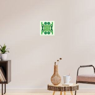 Lucky Kleeblatt Liebe Poster
