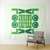 Lucky Kleeblatt Liebe Wandteppich (Beispiel (Horizontal))