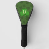 Lucky Kleeblatt Monogram Green Golf Head Cover Headcover (Vorderseite)