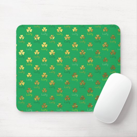 Lucky Kleeblatt Mousepad (Mit Mouse)