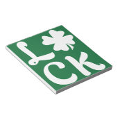 Lucky Kleeblatt Notizblock (angewinkelt)