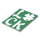 Lucky Kleeblatt Notizblock (Rotiert)