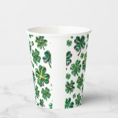 Lucky Kleeblatt p Clover St Patricks Day Pappbecher (Links)