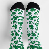 Lucky Kleeblatt Paw Print Socks - St. Patrick's Da Socken (Oben)
