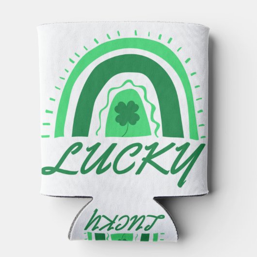 Lucky Kleeblatt Rainbow Dosenkühler (Rückseite)