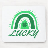 Lucky Kleeblatt Rainbow Mousepad (Vorne)