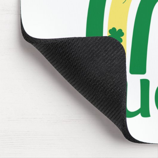 Lucky Kleeblatt Rainbow St Patricks Mousepad (Ecke)