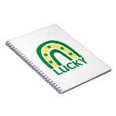 Lucky Kleeblatt Rainbow St Patricks Notizblock (Rechte Seite)