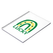 Lucky Kleeblatt Rainbow St Patricks Notizblock (Linke Seite)