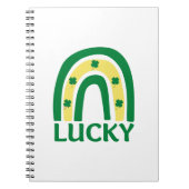 Lucky Kleeblatt Rainbow St Patricks Notizblock (Vorderseite)