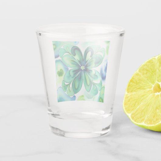 Lucky Kleeblatt Schnapsglas (Rückseite)