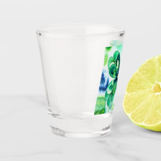 Lucky Kleeblatt Schnapsglas (Links)