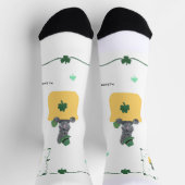 Lucky Kleeblatt Scottie Socken (Oben)