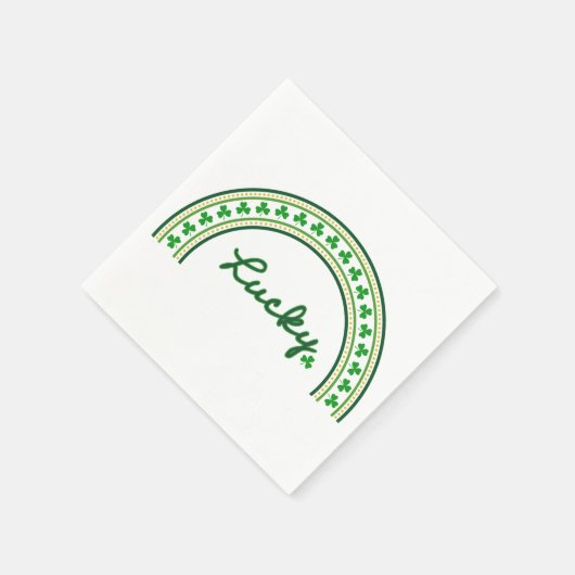 Lucky Kleeblatt Serviette (Ecke)