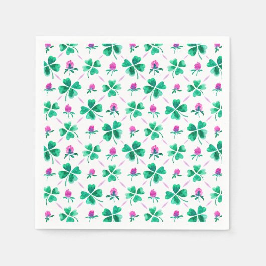 Lucky Kleeblatt Serviette (Vorderseite)