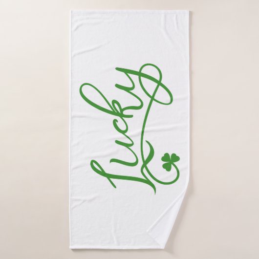 Lucky Kleeblatt St Patricks Day Badehandtuch (Badehandtuch)