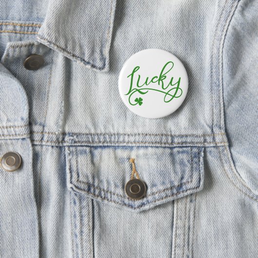 Lucky Kleeblatt St Patricks Day Button (Beispiel)