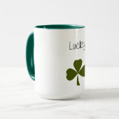 Lucky Kleeblatt St. Patrick's Day Clover Tasse (Vorderseite Links)