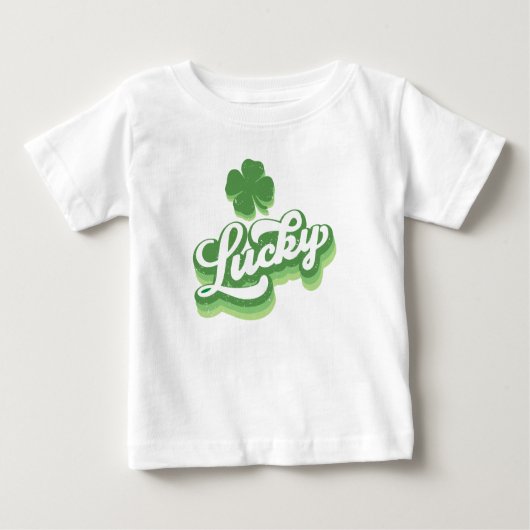 Lucky Kleeblatt St Patrick's Day Irish Baby T-shirt (Vorderseite)