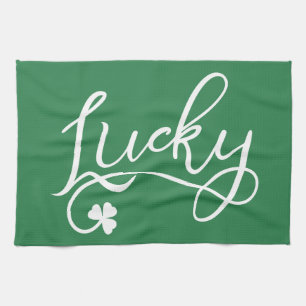 Lucky Kleeblatt St Patricks Day Irish Geschirrtuch
