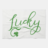 Lucky Kleeblatt St Patricks Day Irish Küchentuch (Horizontal)