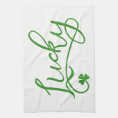 Lucky Kleeblatt St Patricks Day Irish Küchentuch (Vertikal)
