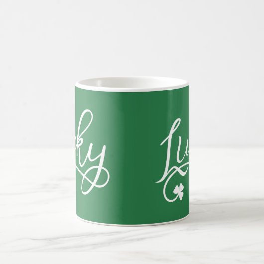 Lucky Kleeblatt St Patricks Day Kaffeetasse (Mittel)