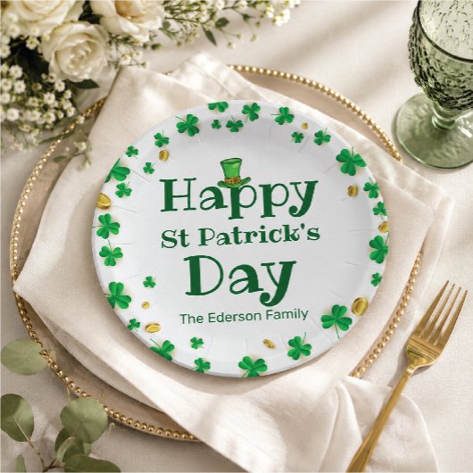 Lucky Kleeblatt St. Patrick's Day Paper Teller