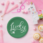 Lucky Kleeblatt St Patricks Day Pappteller (Party)