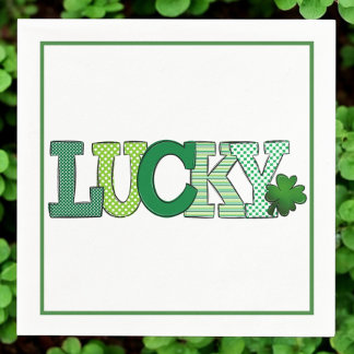Lucky Kleeblatt St Patrick's Day Party Serviette