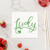 Lucky Kleeblatt St Patricks Day Party Serviette (Beispiel)