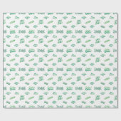 Lucky Kleeblatt St. Patrick's Day Pattern Geschenkpapier (Flach)