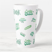Lucky Kleeblatt St. Patrick's Day Pattern Milchtasse (Rechte Ecke)