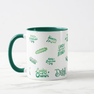 Lucky Kleeblatt St. Patrick's Day Pattern Tasse