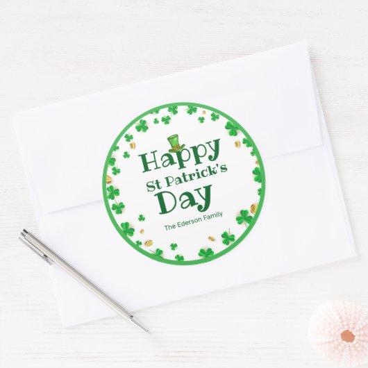 Lucky Kleeblatt St. Patrick's Day Stickers (Umschlag)