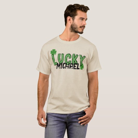 Lucky Kleeblatt St Patrick's Day T - Shirt (Vorne ganz)