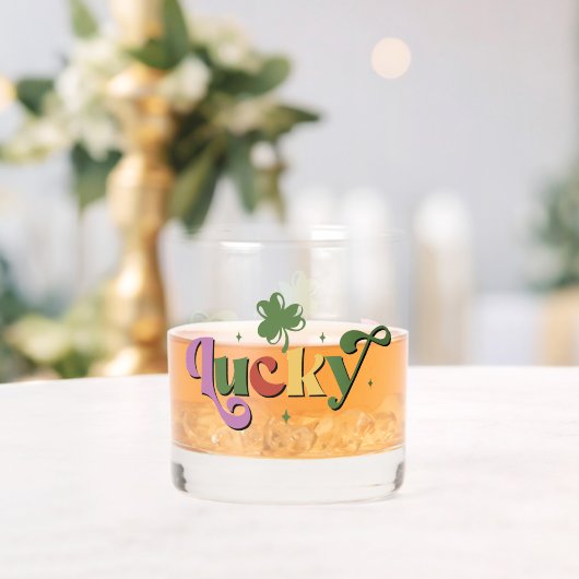 Lucky Kleeblatt St. Patrick's Day Whiskyglas (Insitu (Hochzeit))