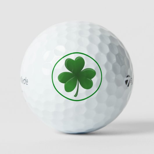 Lucky Kleeblatt Taylor Made TP5 Golf Balls Golfball (Vorderseite)