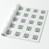 Lucky Kleeblatt Tic-Tac-Toe Funny Gifts Geschenkpapier (Ungerollt)