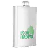 Lucky L Clover Kleeblatts St Patty Flask Flachmann (Rechts)