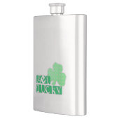Lucky L Clover Kleeblatts St Patty Flask Flachmann (Links)