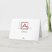 Lucky Lady Greeting Card von Artist Alison Galvan Karte (Rückseite)