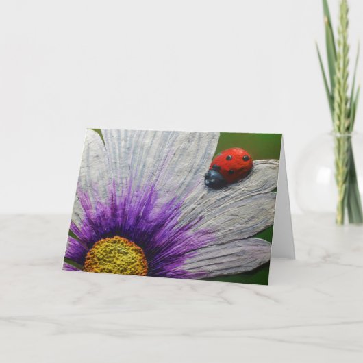 Lucky Lady Greeting Card von Artist Alison Galvan Karte (Vorderseite)